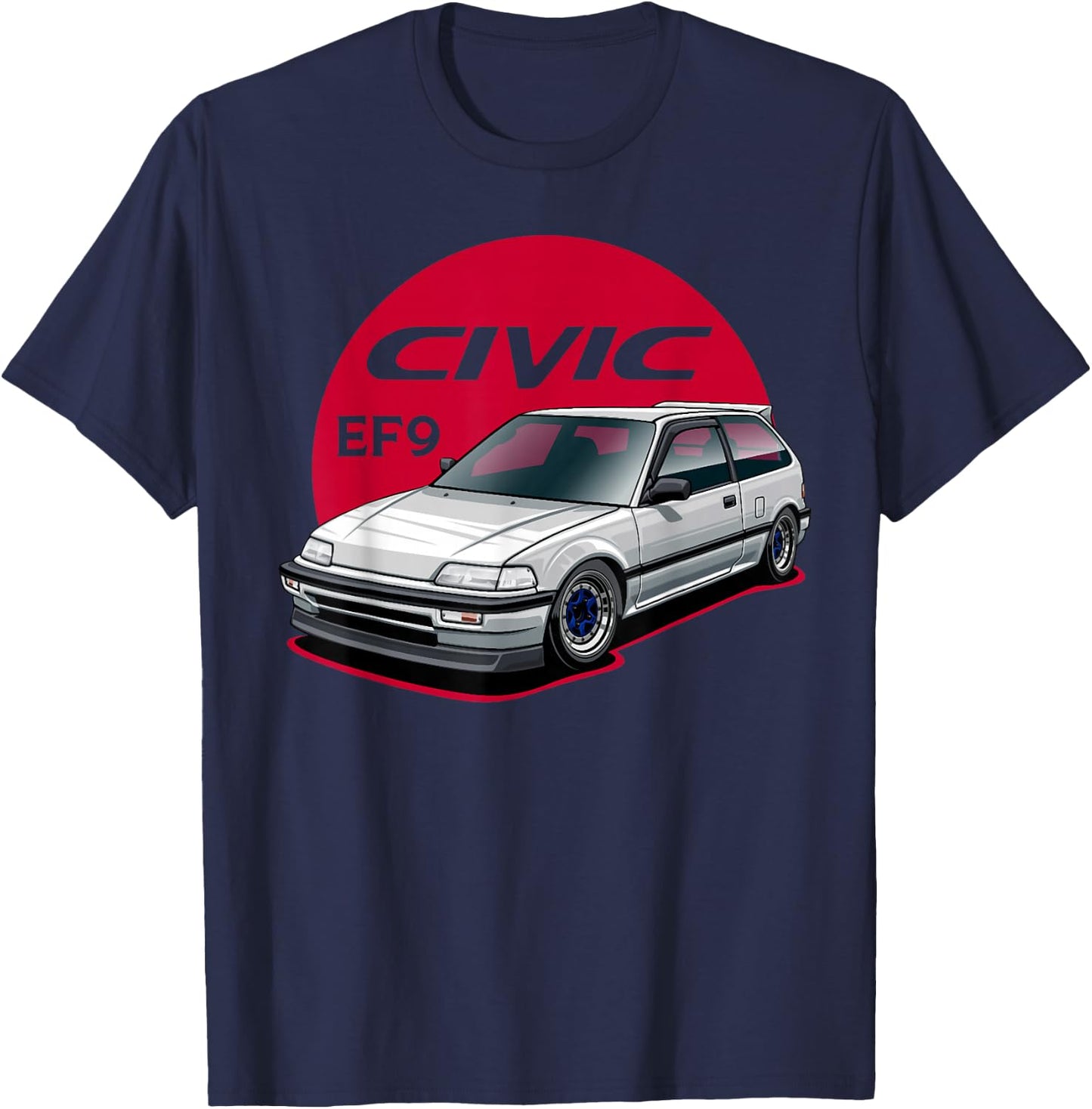 ef civic ef9 Japanese car T-Shirt - T-Shirt | Navy