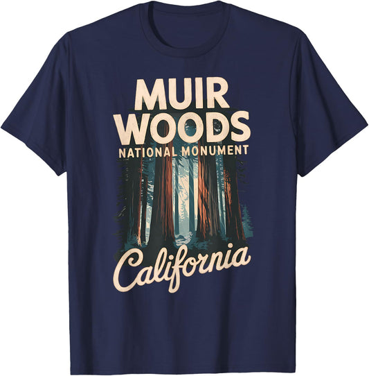 Explore Nature at Muir Woods National Monument T-Shirt - T-Shirt | Navy