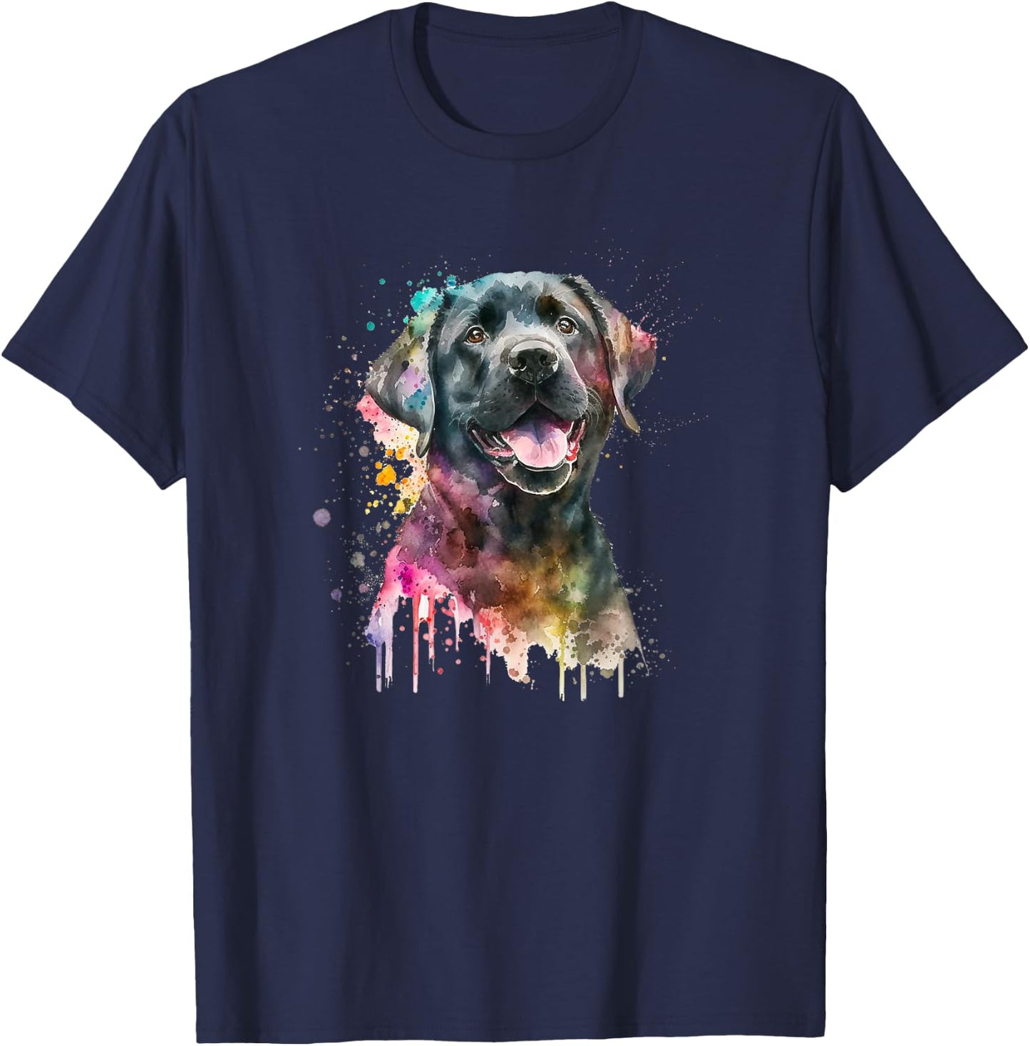 Cute Black Lab Black Labrador Retriever Puppy Dog Mom Animal Women Kids T-Shirt - T-Shirt | Navy