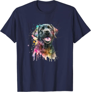 Cute Black Lab Black Labrador Retriever Puppy Dog Mom Animal Women Kids T-Shirt - T-Shirt | Navy