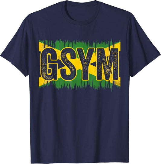 GSYM Go Suck Your, Jamaican Flag Local Patois Slang Men's T-Shirt - T-Shirt | Navy