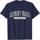 Vintage Duxbury Beach Park Massachusetts Retro Beach Classic T-Shirt - T-Shirt | Navy