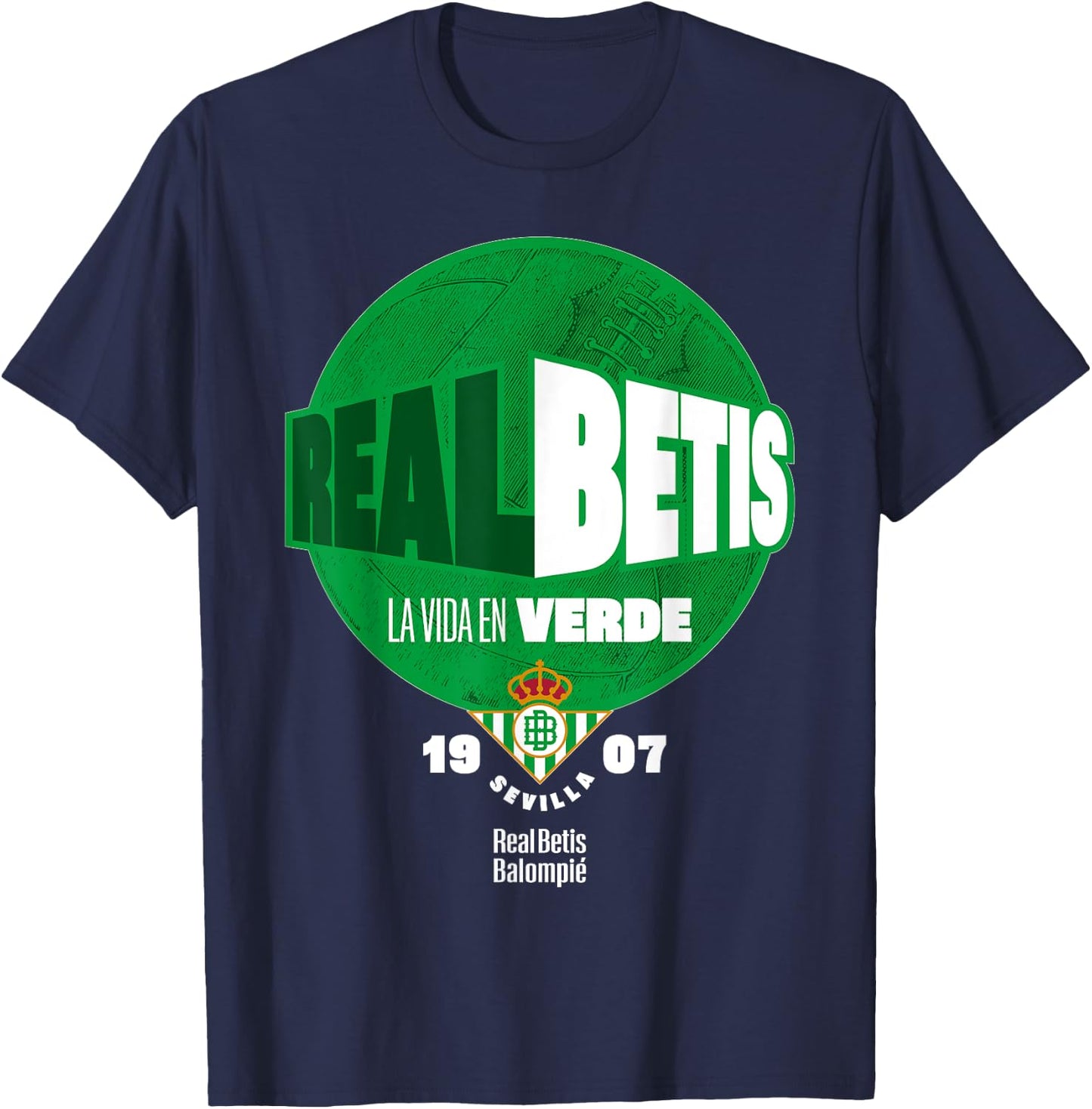 Real Betis sports exclusive collection. T-Shirt - T-Shirt | Navy