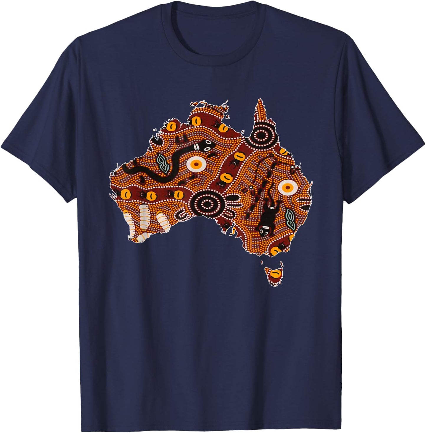 Aboriginal Flag Australia Souvenir Proud Native Aussie Gifts Small T-Shirt - T-Shirt | Navy