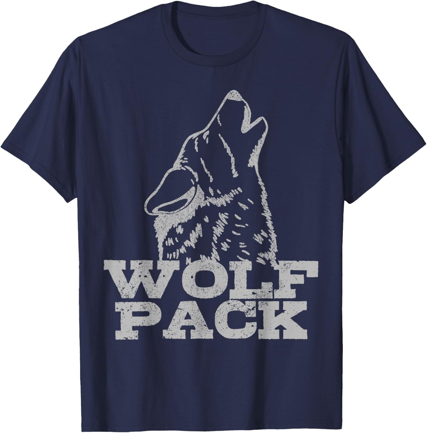 Wolf Pack Wolfpack Wolf Pack Stag Night T-Shirt - T-Shirt | Navy