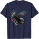 Patriotic Eagle 4th Of July USA American Flag Girls Kids Men T-Shirt - T-Shirt | Navy