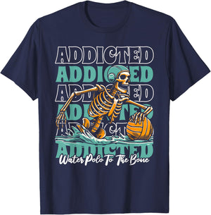 Player Skeleton - Waterpolo Sport Water Polo T-Shirt - T-Shirt | Navy