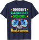 Goodbye Elementary School On My Way To Middle School Boys T-Shirt - T-Shirt | Navy