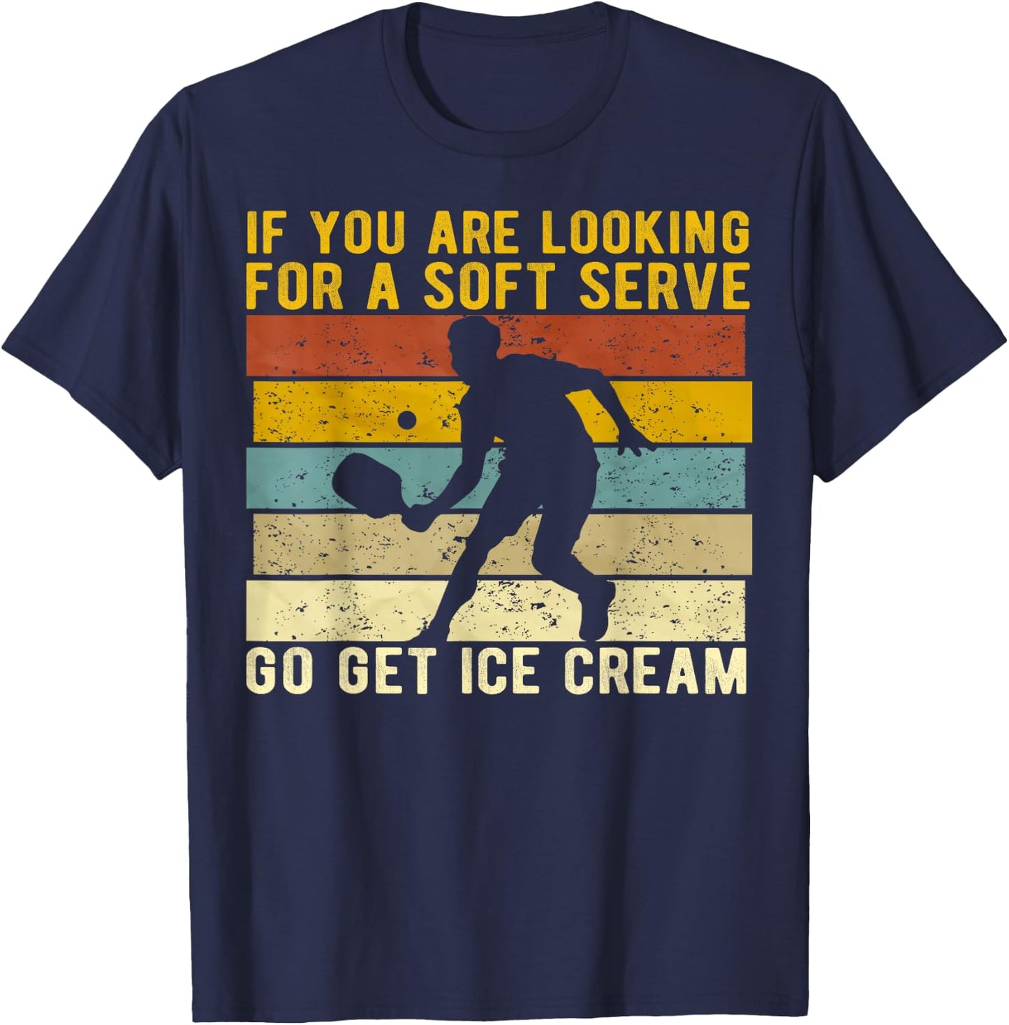 Funny Pickleball Player Paddleball Lover Men Boys T-Shirt - T-Shirt | Navy