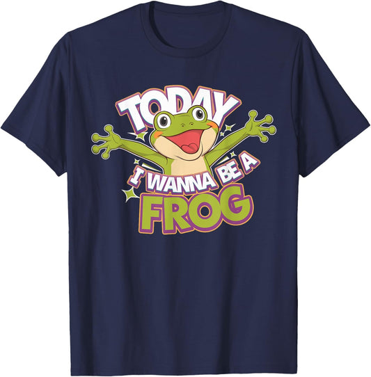 Today I wanna be a Frog Design | Frog T-Shirt - T-Shirt | Navy