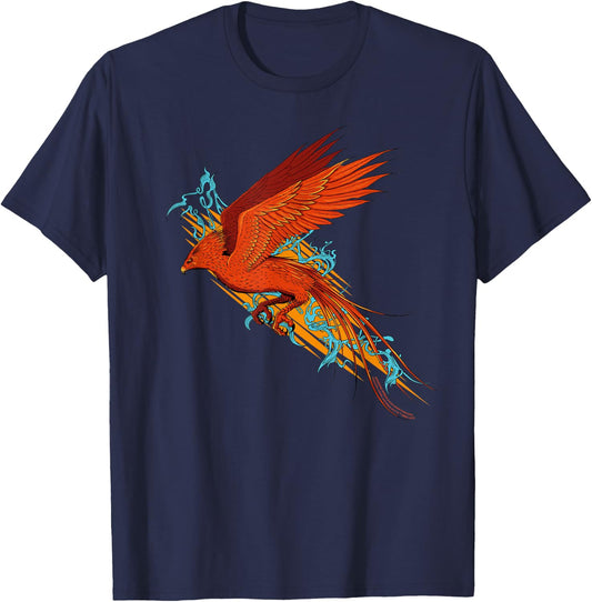 Harry Potter Fawkes the Phoenix in Flight T-Shirt - T-Shirt | Navy