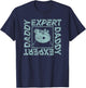 Peppa Pig Father's Day Expert Daddy Vintage Faded Box Logo T-Shirt - T-Shirt | Navy