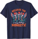Release The Monkeys, Flying Monkeys Halloween T-Shirt - T-Shirt | Navy