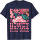 Howdy Third Grade Western Cowgirls 3rd Grade Squad Teacher T-Shirt - T-Shirt | Navy