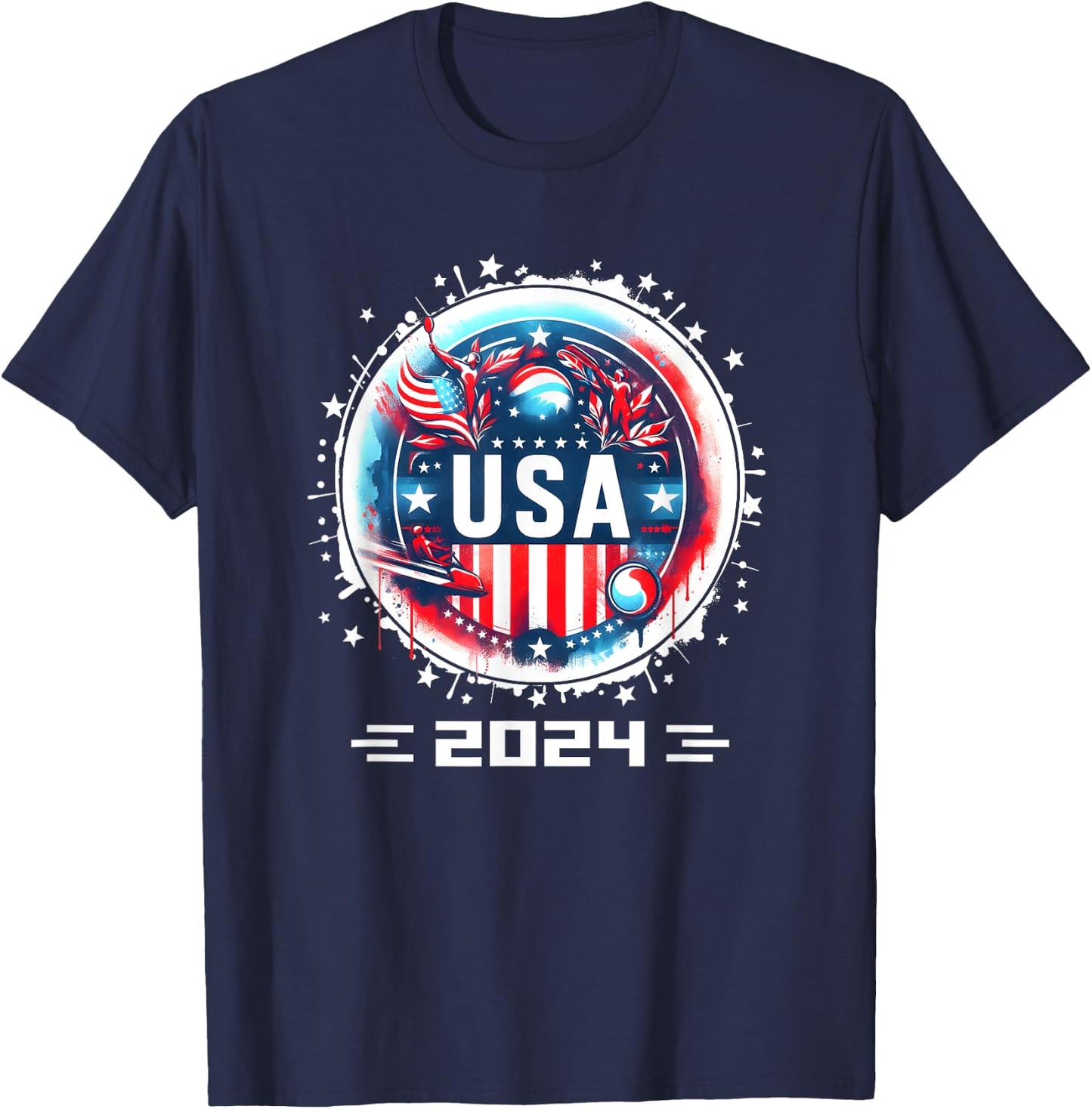 USA 2024 Go United States Sport USA Team 2024 USA T-Shirt - T-Shirt | Navy