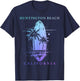 Huntington Beach California Surf Vintage Surfing Surfer T-Shirt - T-Shirt | Navy