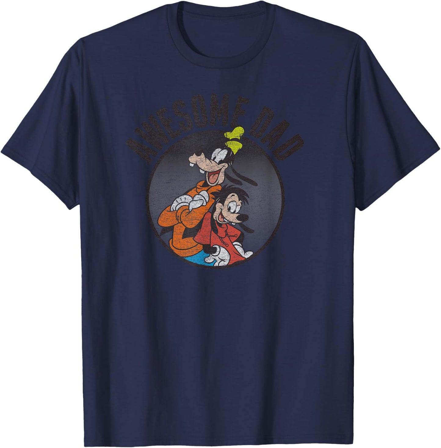 Goofy & Max Awesome Dad T-Shirt - T-Shirt | Navy