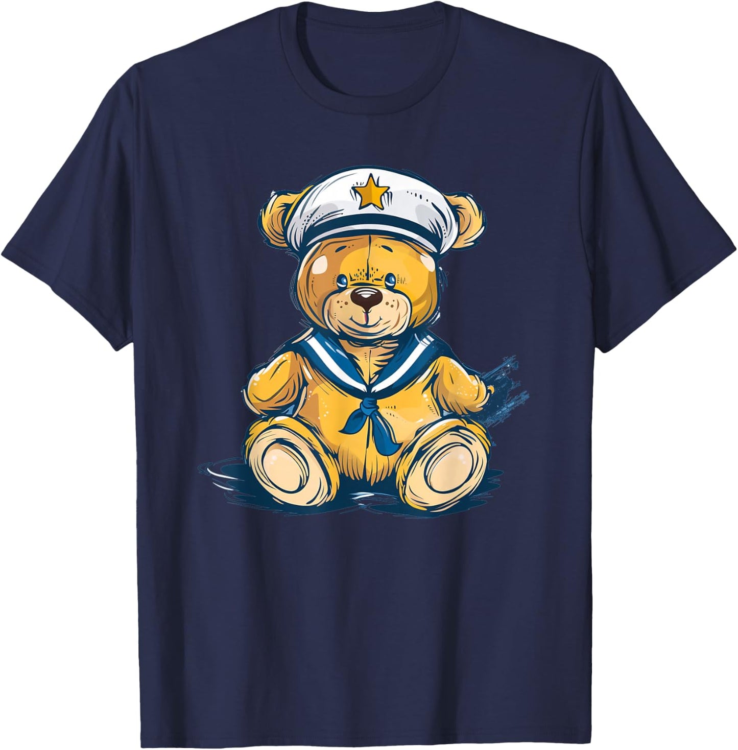 Funny Sailor Teddy Bear Costume for Boys and Girls T-Shirt - T-Shirt | Navy