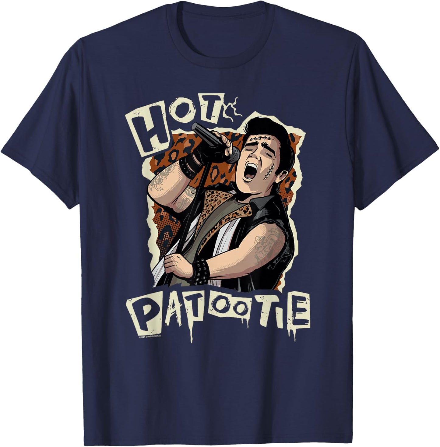 Rocky Horror Show Eddie Hot Patootie T-Shirt - T-Shirt | Navy