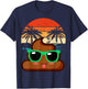 Cute POOP EMOTICON party Birthday Poo for Kids , Small, Black T-Shirt - T-Shirt | Navy