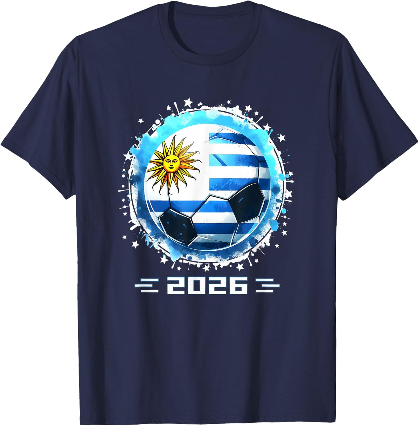 Uruguay Player Boys Kids Men Youth Teens Uruguay 2026 T-Shirt - T-Shirt | Navy