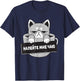 Russian Language Cat And Tea Women Girls Kids T-Shirt - T-Shirt | Navy