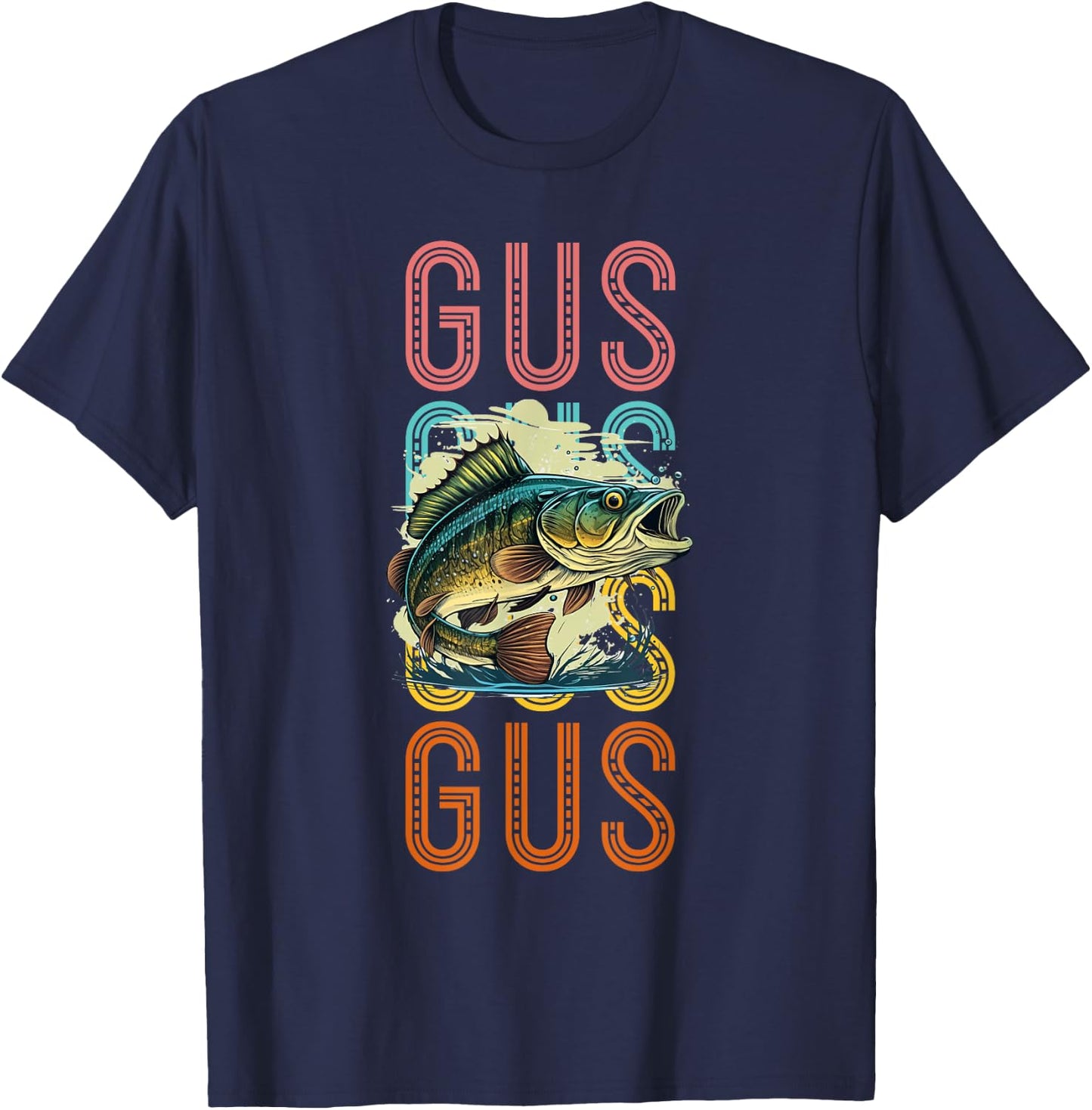 Gus Custom Fishing Hobbyist T-Shirt - T-Shirt | Navy