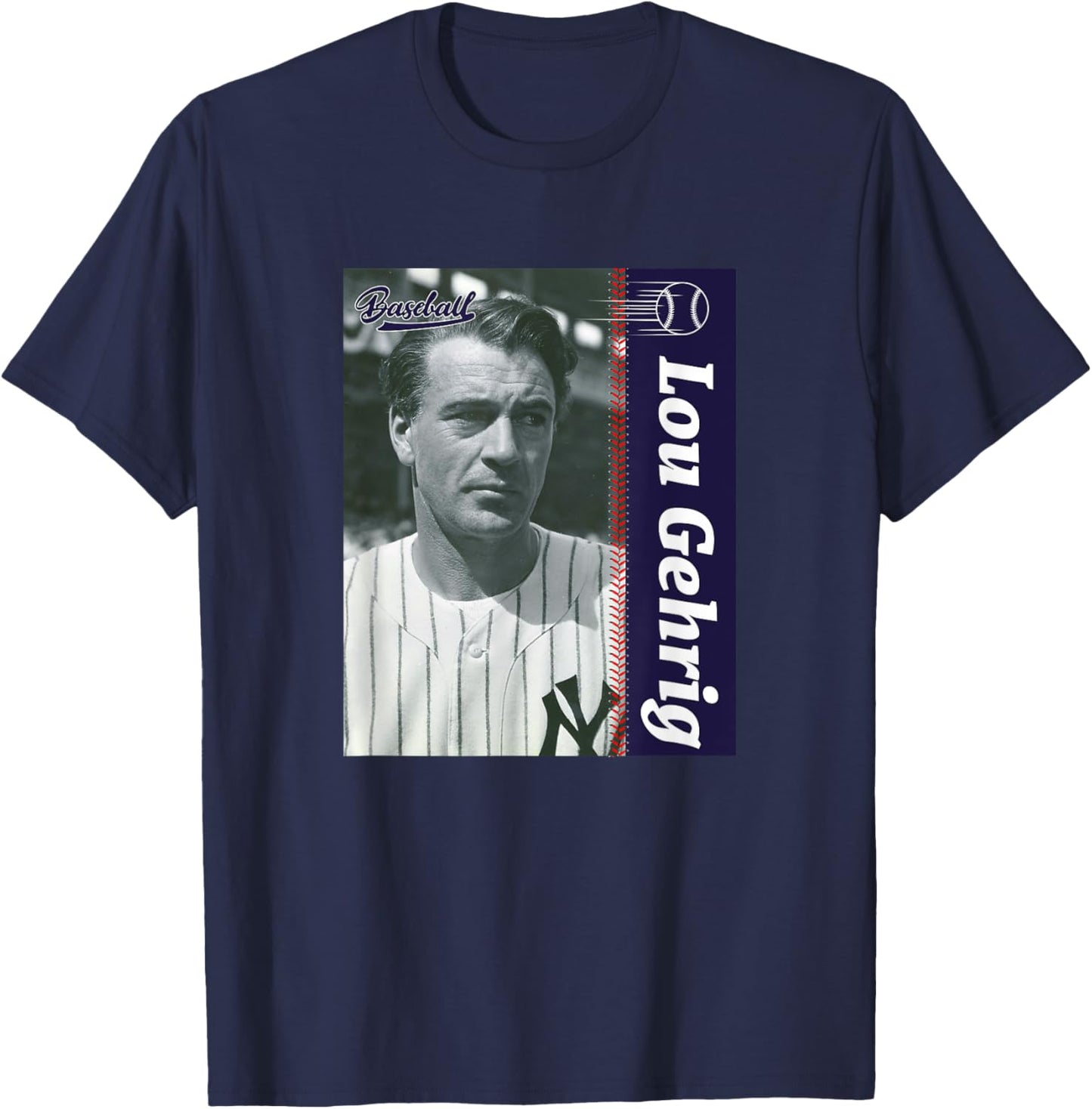 Lou Gehrig_001 T-Shirt - T-Shirt | Navy