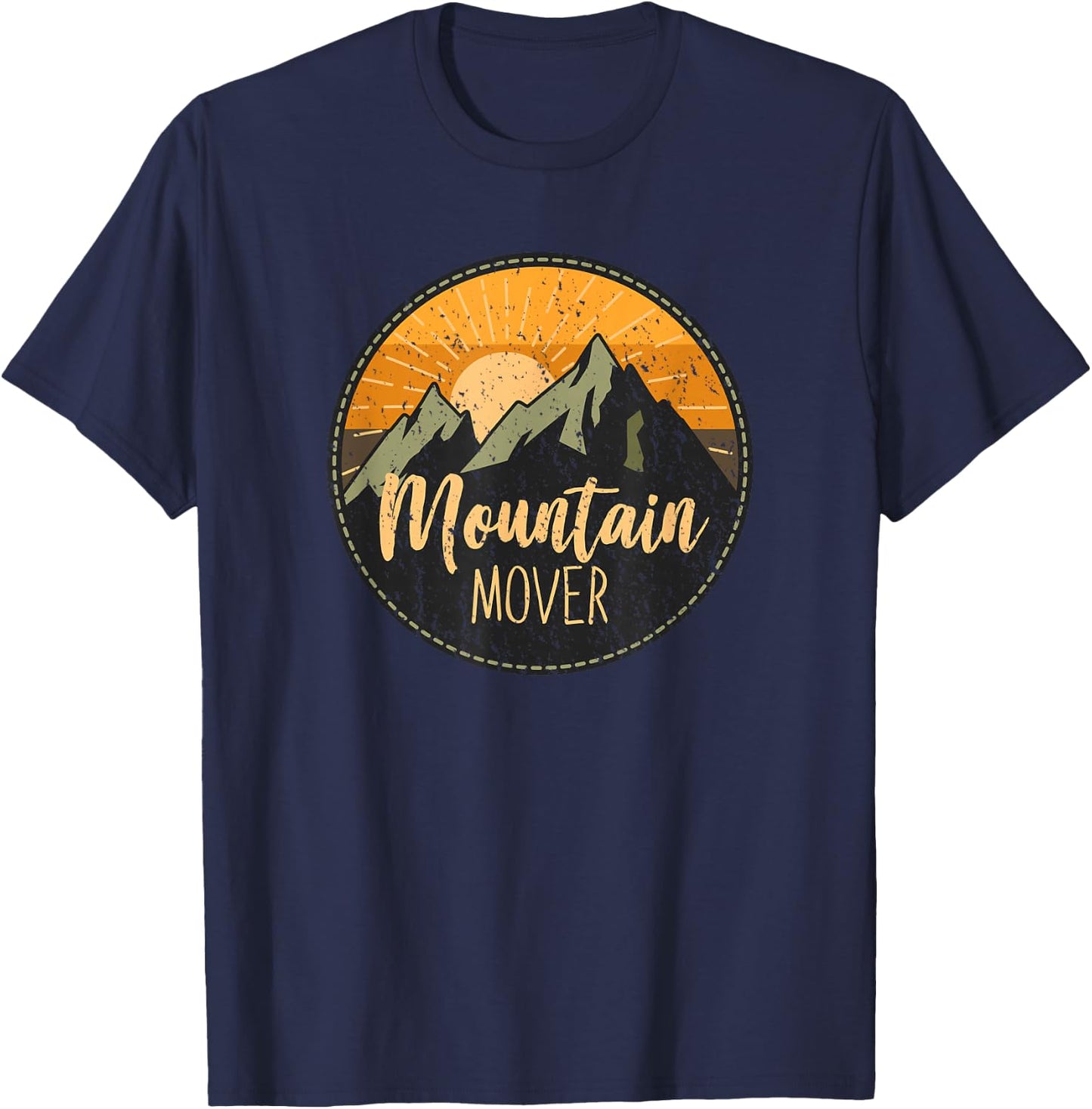 Mountain Mover Outdoors Inspirational T-Shirt - T-Shirt | Navy