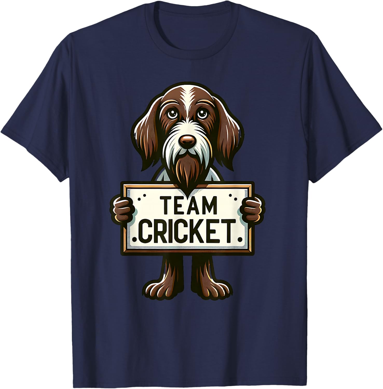 Team Cricket, Justice for Cricket, Dog Lover, Hunting Dog T-Shirt - T-Shirt | Navy