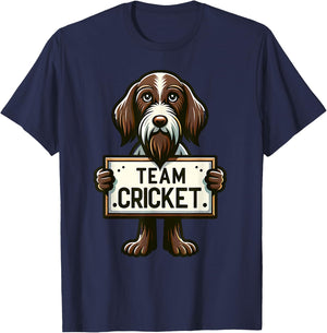 Team Cricket, Justice for Cricket, Dog Lover, Hunting Dog T-Shirt - T-Shirt | Navy