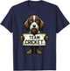 Team Cricket, Justice for Cricket, Dog Lover, Hunting Dog T-Shirt - T-Shirt | Navy