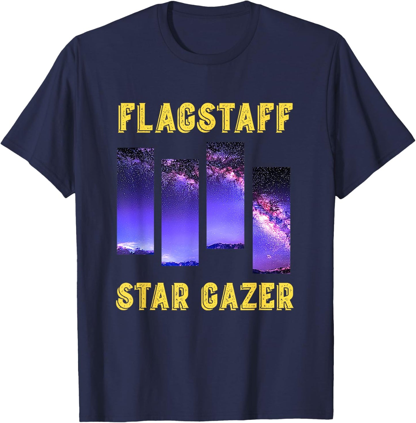 Flagstaff Star Gazer Night Sky Milky Way Galaxy Arizona Swag T-Shirt - T-Shirt | Navy