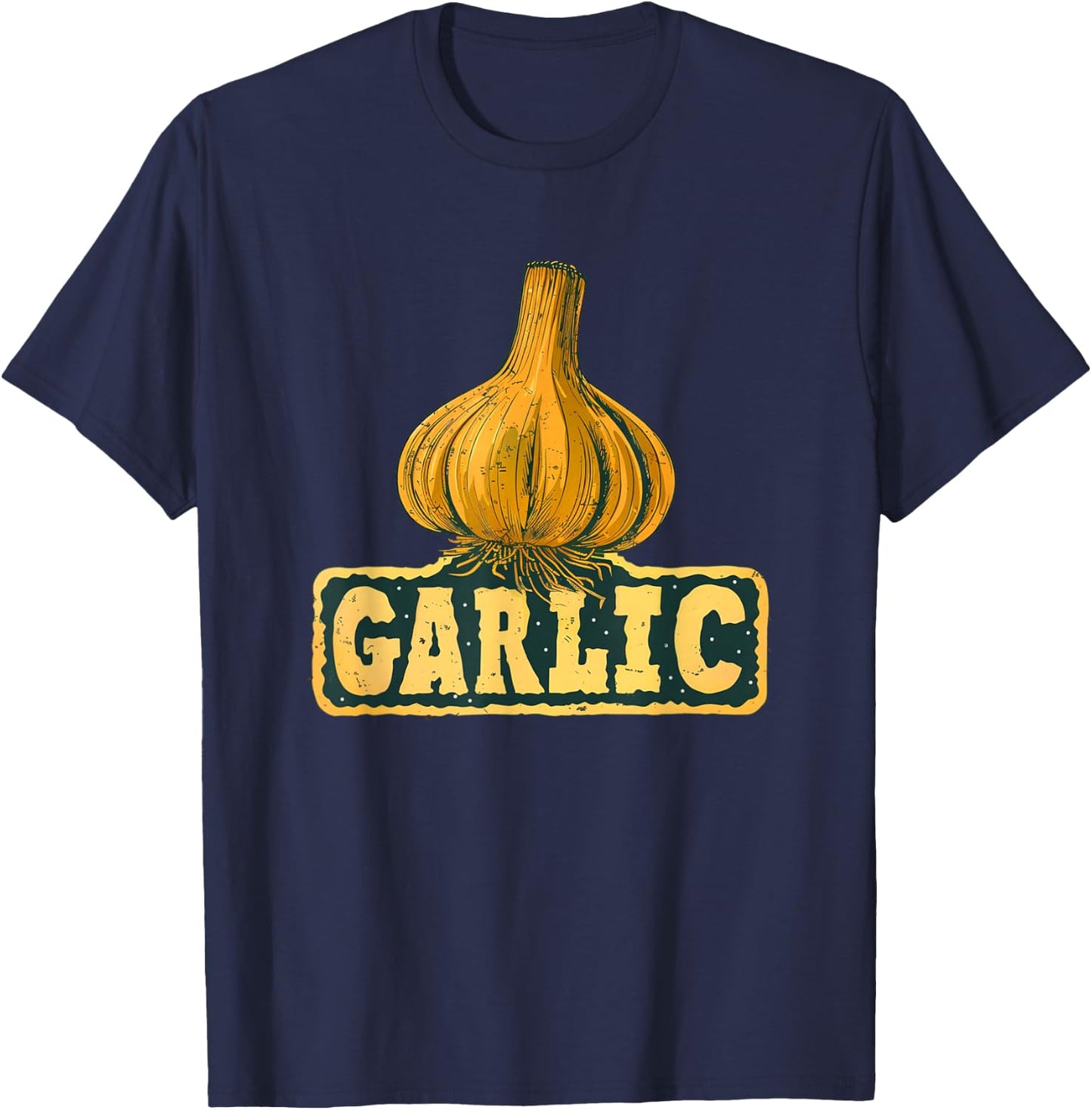 Garlic Statement Costume for funny Adults and Kids T-Shirt - T-Shirt | Navy