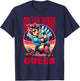 Roller Derby Queen Pinup Rosie the Riveter Roller Derby Girl T-Shirt - T-Shirt | Navy