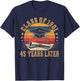 Vintage Class of 1981 45 Years Later Reunion 45th Graduation T-Shirt - T-Shirt | Navy