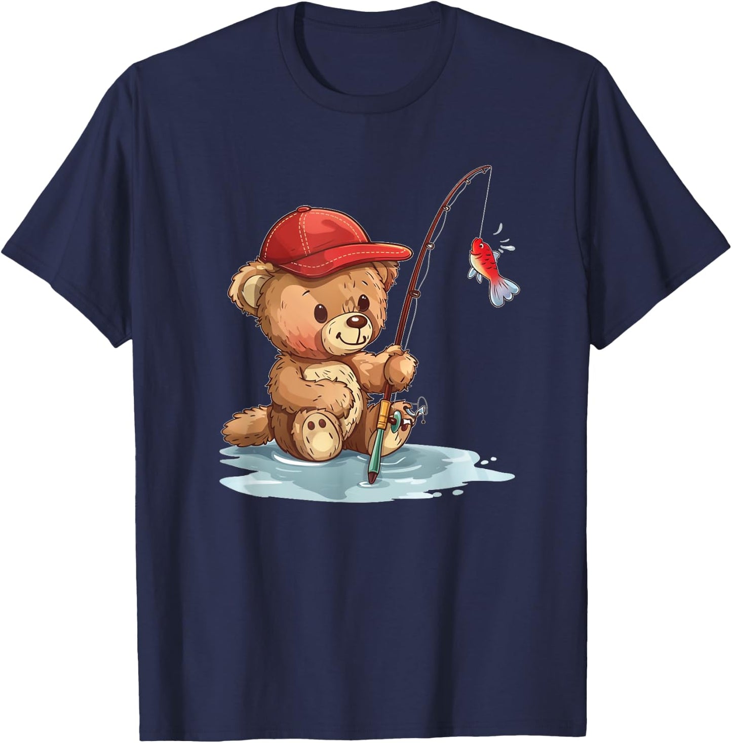 Pretty Fishing Costume for Teddy Bear Lovers T-Shirt - T-Shirt | Navy