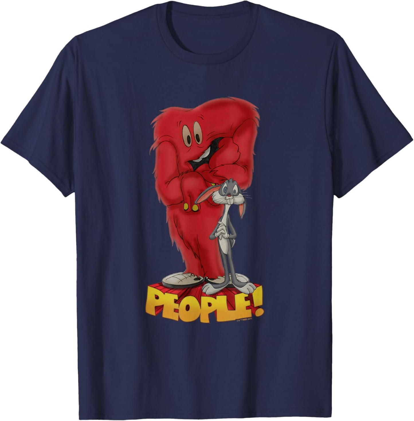Looney Tunes Bugs Bunny Gossamer People Small T-Shirt - T-Shirt | Navy