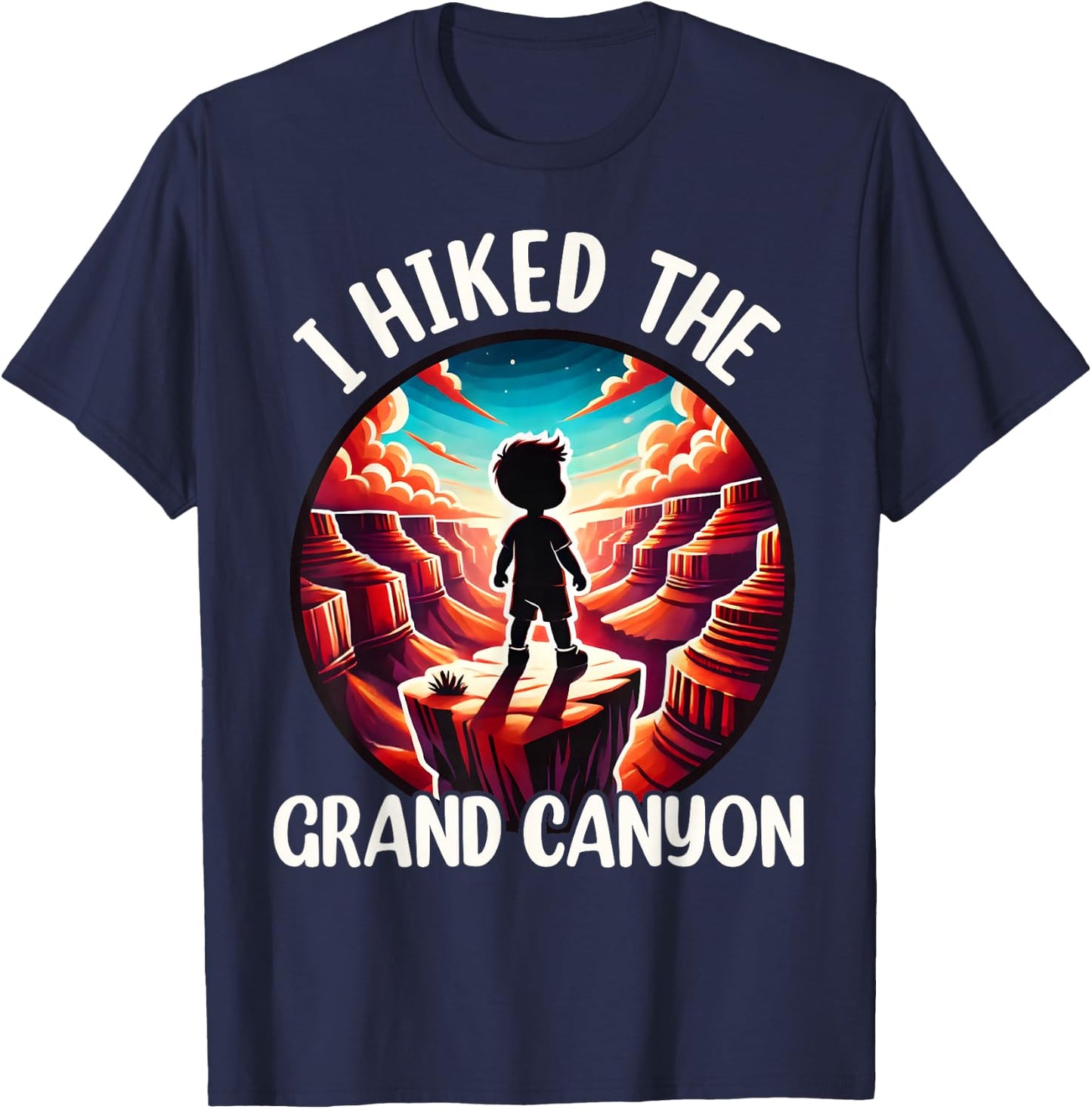 Grand Canyon Hiking, Arizona Grand Canyon Hiker Kids Toddler T-Shirt - T-Shirt | Navy