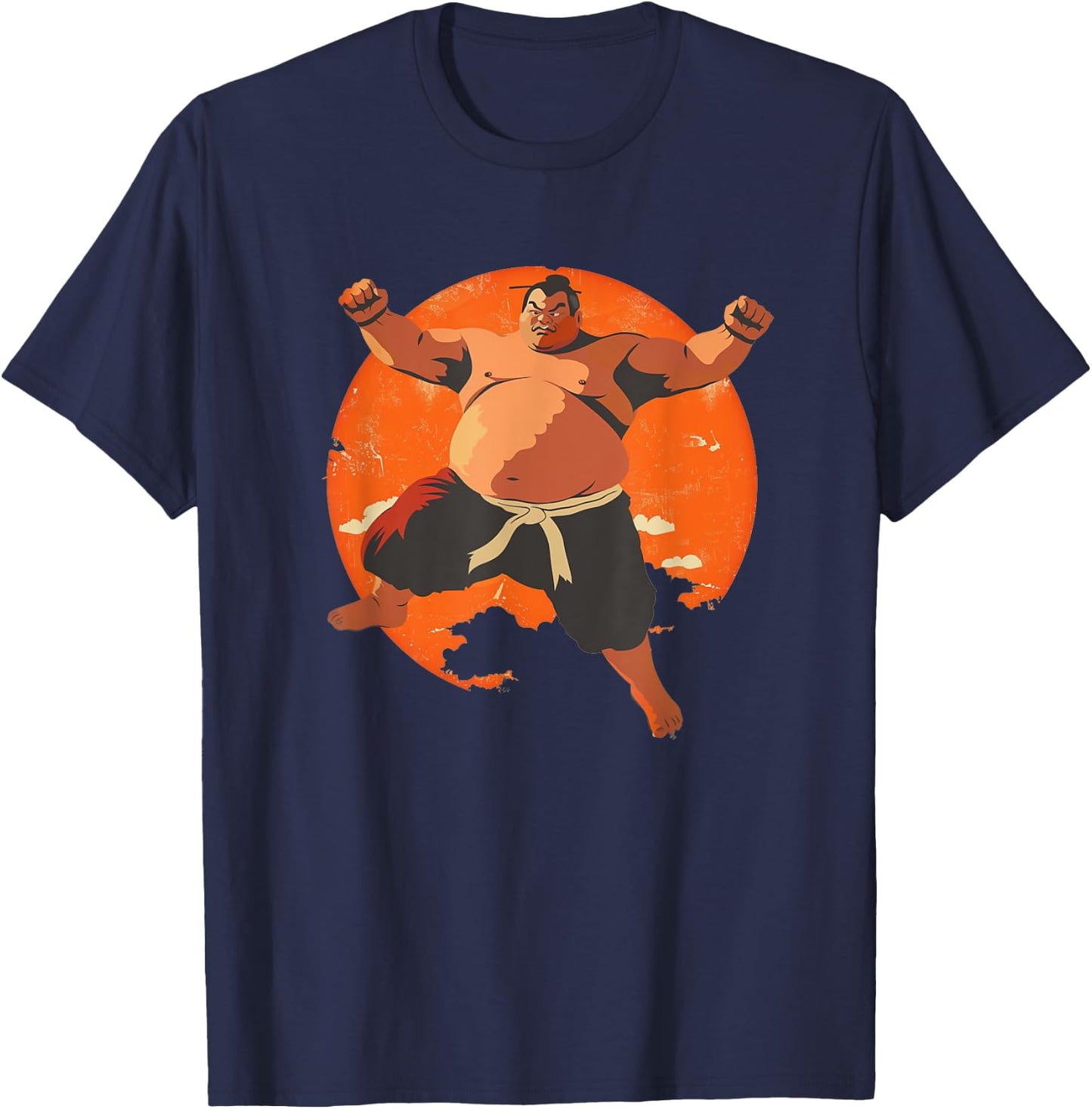 Awesome Sumo Costume for Japanese Sumo Lovers T-Shirt - T-Shirt | Navy
