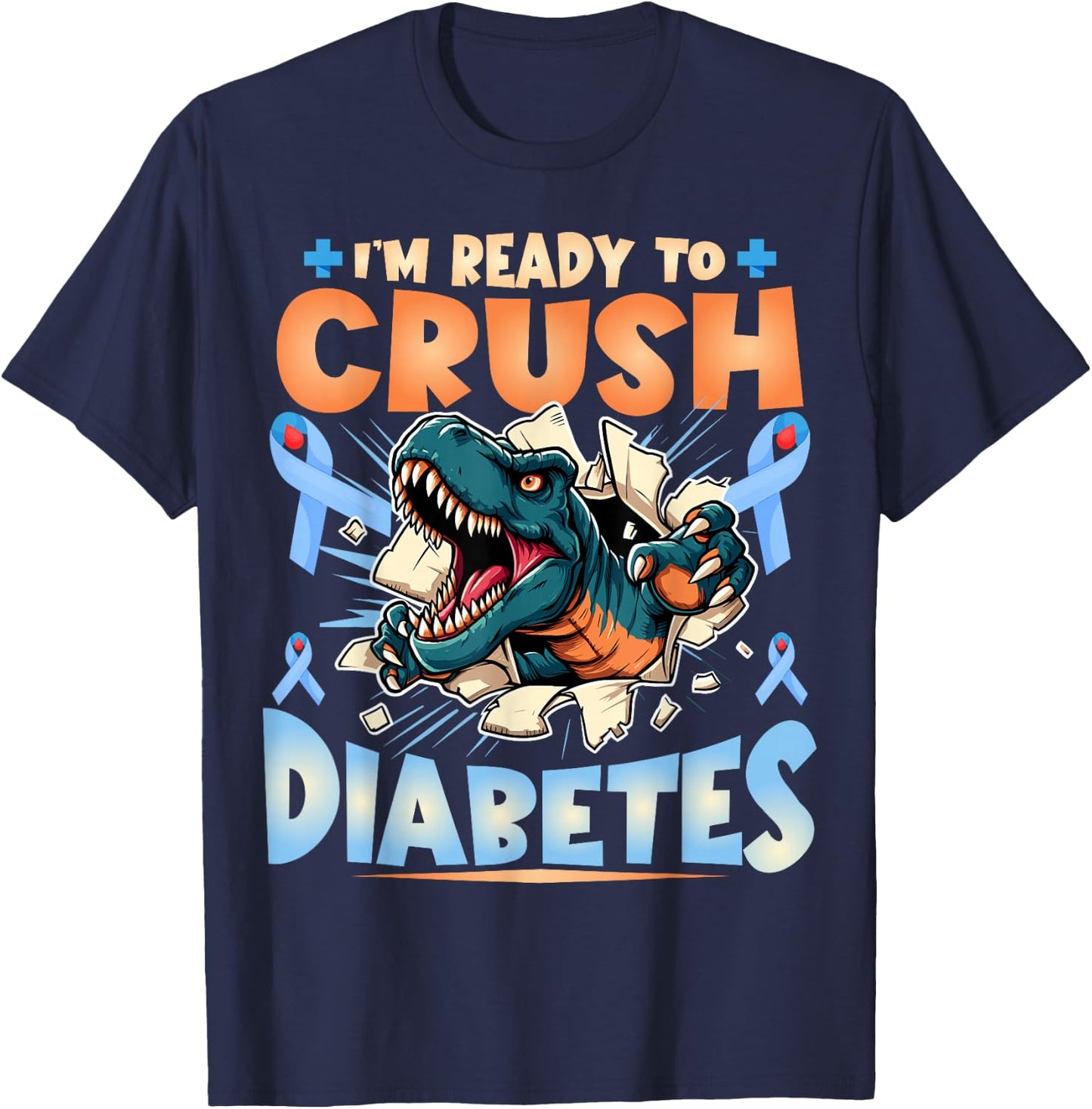 T1d Diabetic Kids Toddler Diabetes Awareness Insulin T-Shirt - T-Shirt | Navy