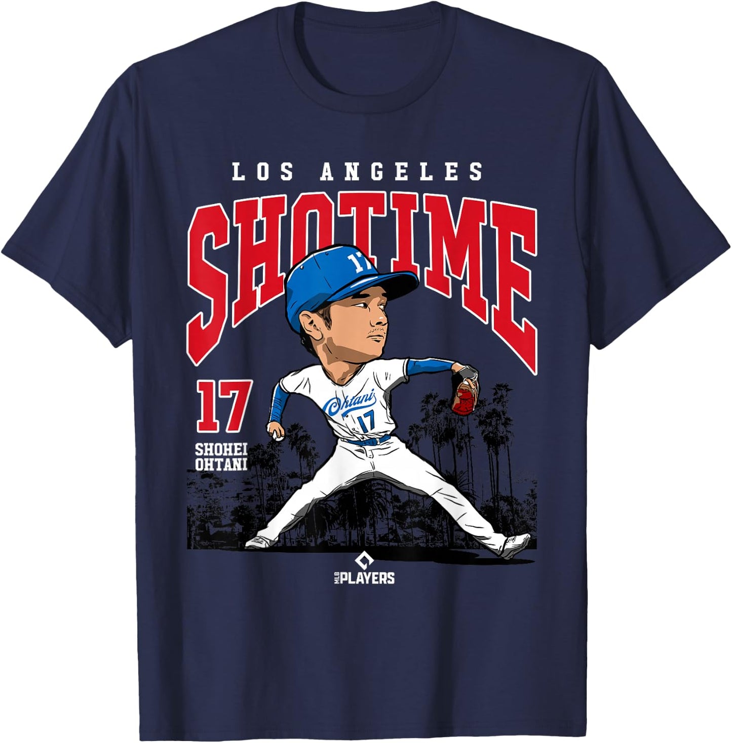 Shohei Ohtani | Los Angeles Baseball MLB Player | MLBOHT3005 T-Shirt - T-Shirt | Navy