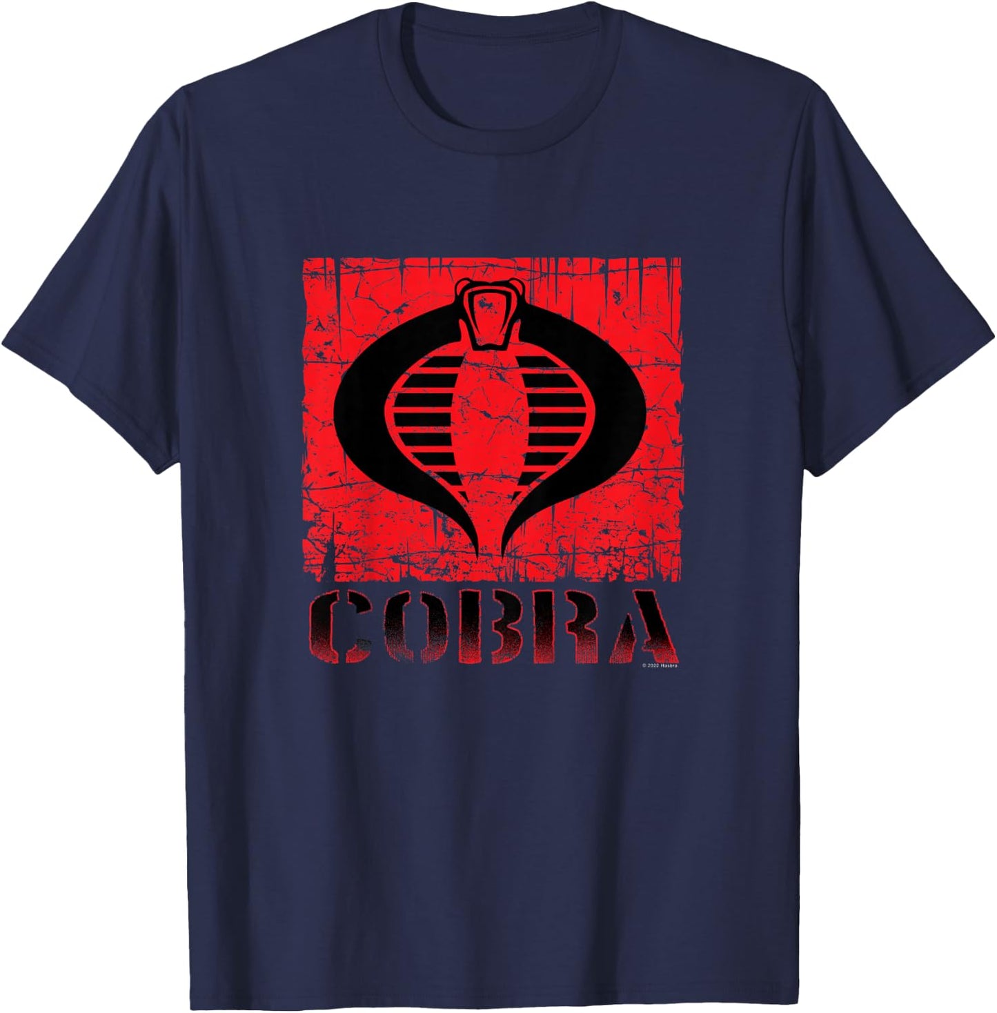 Kids G.I. Joe A Real American Hero Cobra Command Distressed Logo T-Shirt - T-Shirt | Navy