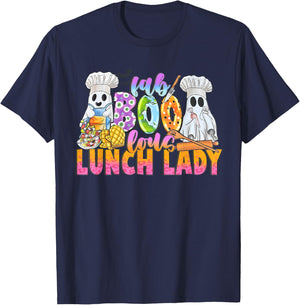 Faboolous Lunch Lady Halloween Shirt School Cafeteria Staff T-Shirt - T-Shirt | Navy