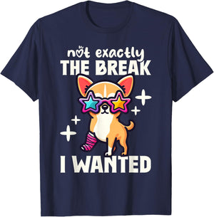 Not Exactly The Break I Wanted Broken Arm Gifts for Kids T-Shirt - T-Shirt | Navy