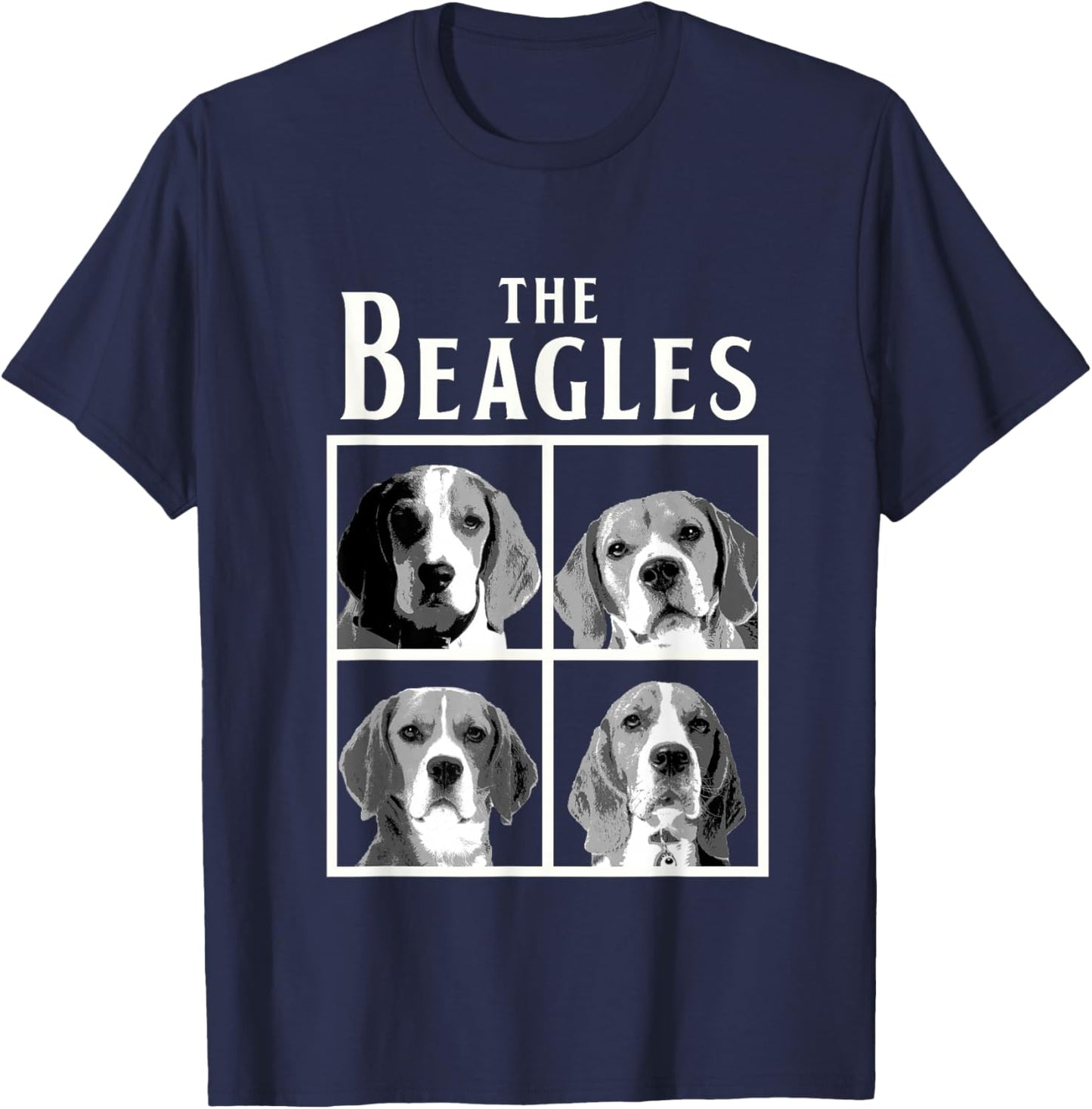 The Beagles Dog T Shirt Funny Beagle Dog Owner Gift T-Shirt - T-Shirt | Navy