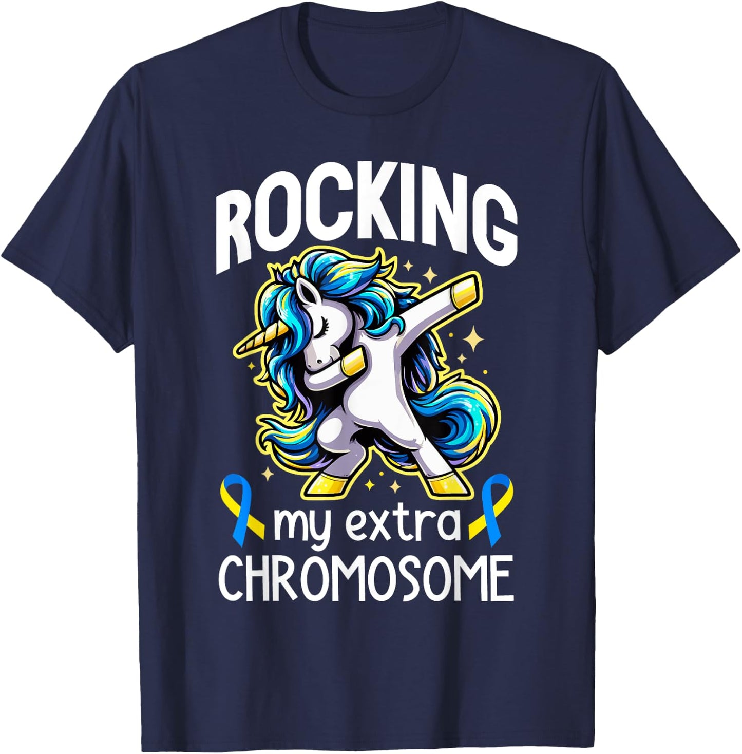 Down Syndrome Awareness Day Down Syndrome Daughter Sister T-Shirt - T-Shirt | Navy