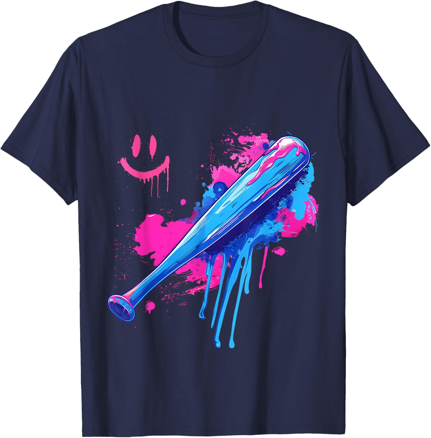 Baseball Bat with Sprinkles Drip Boys T-Shirt - T-Shirt | Navy