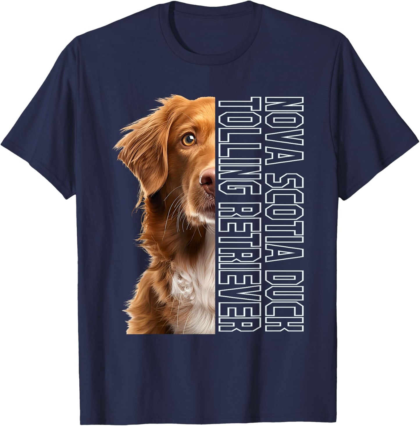 Nova Scotia Duck Tolling Retriever T-Shirt - T-Shirt | Navy