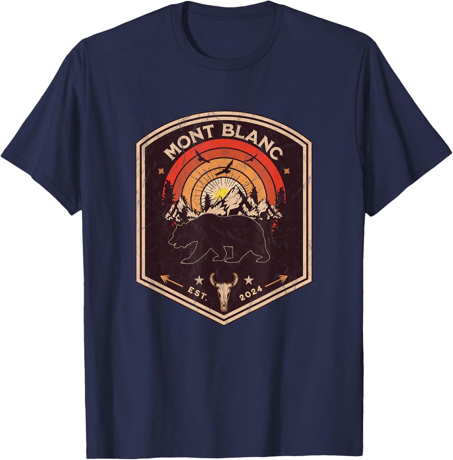 Mont Blanc Souvenir / Mont Blanc T-Shirt - T-Shirt | Navy